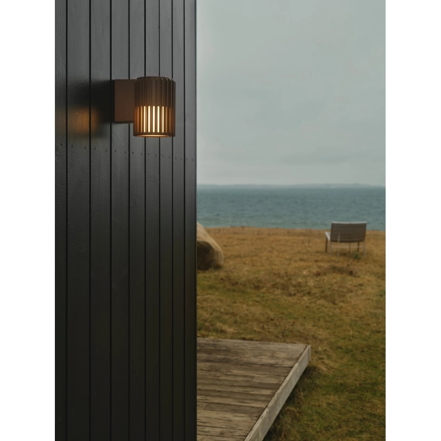 Nordlux - Applique murale extérieure ALUDRA 1xE27/15W/230V marron