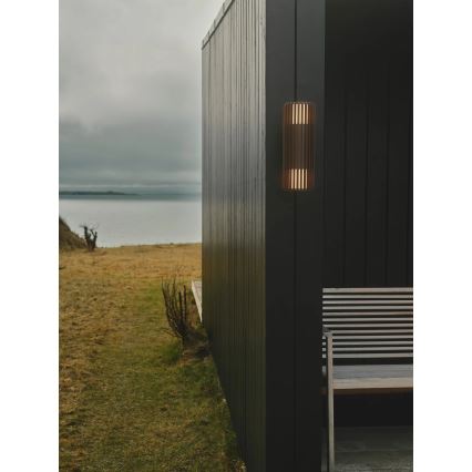 Nordlux - Applique murale extérieure ALUDRA 2xE27/15W/230V IP54 marron