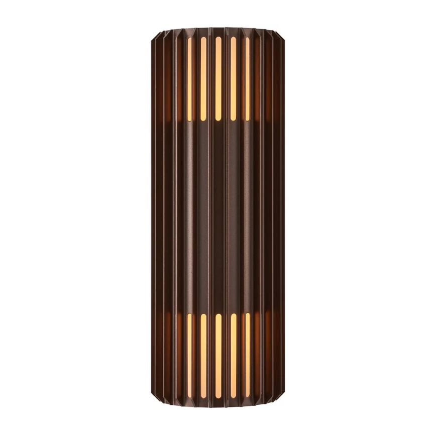 Nordlux - Applique murale extérieure ALUDRA 2xE27/15W/230V IP54 marron