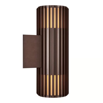 Nordlux - Applique murale extérieure ALUDRA 2xE27/15W/230V IP54 marron