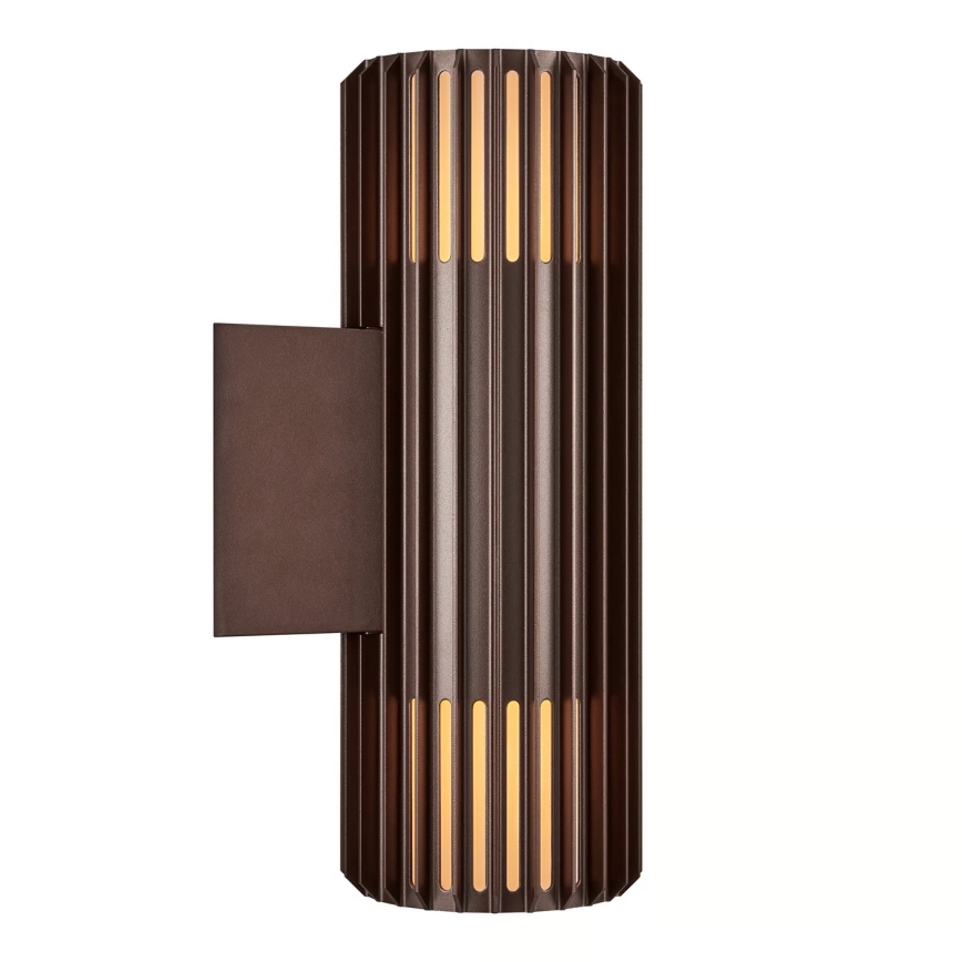 Nordlux - Applique murale extérieure ALUDRA 2xE27/15W/230V IP54 marron