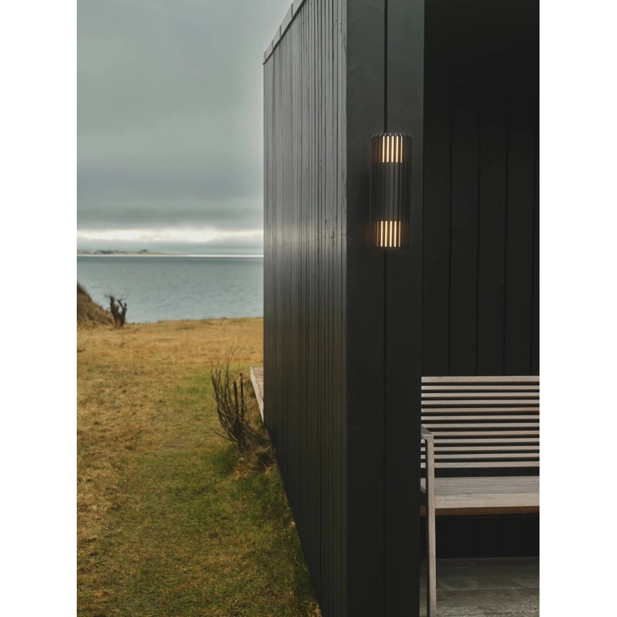 Nordlux - Applique murale extérieure ALUDRA 2xE27/15W/230V IP54 noir