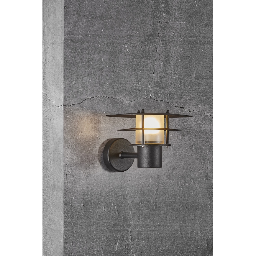 Nordlux - Applique murale extérieure BASTIA 1xE14/12W/230V IP54 noir