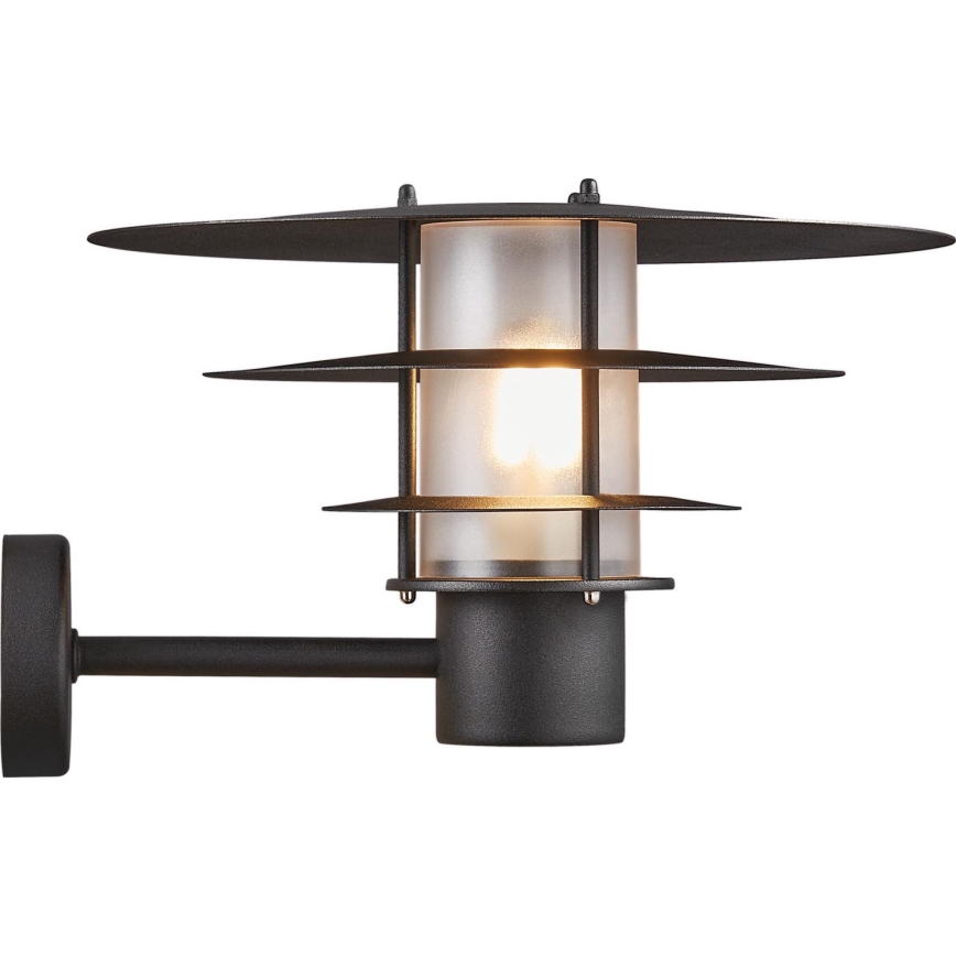 Nordlux - Applique murale extérieure BASTIA 1xE27/20W/230V IP54 noir