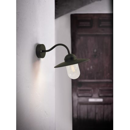 Nordlux - Applique murale extérieure LUXEMBOURG 1xE27/60W/230V IP54 noir