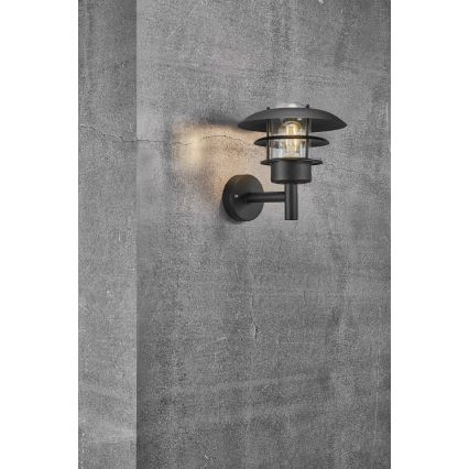 Nordlux - Applique murale extérieure NOIR 1xE27/60W/230V IP44