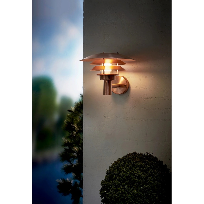 Nordlux - Applique murale extérieure VENO 1xE27/60W/230V IP54 cuivrée