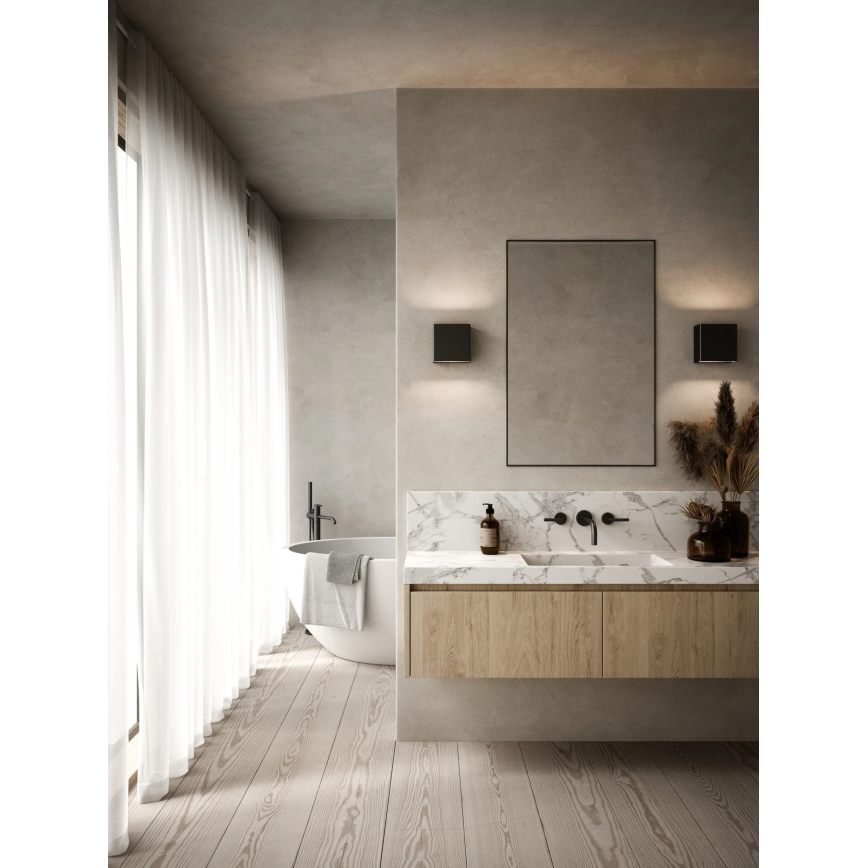 Nordlux - Applique murale d'extérieur dimmable TURN LED/13,8W/230V IP54 noire