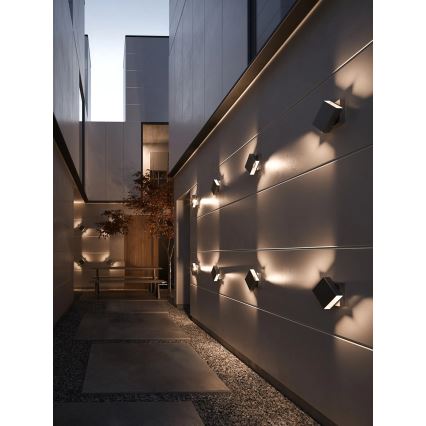 Nordlux - Applique murale d'extérieur dimmable TURN LED/13,8W/230V IP54 noire
