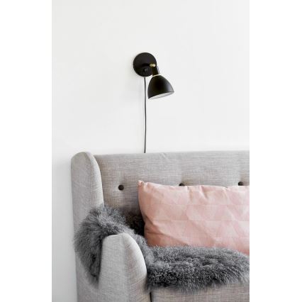 Nordlux - Applique murale RAY 1xE14/25W/230V noir