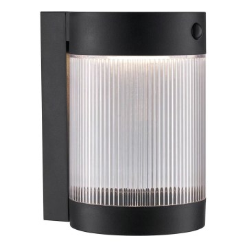 Nordlux - Applique murale solaire avec détecteur COUPAR LED/3,2W/5V 3000K IP44 1800 mAh noir