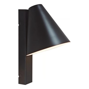 Nordlux - Applique murale WILMER avec port USB 1xE14/40W/230V noire
