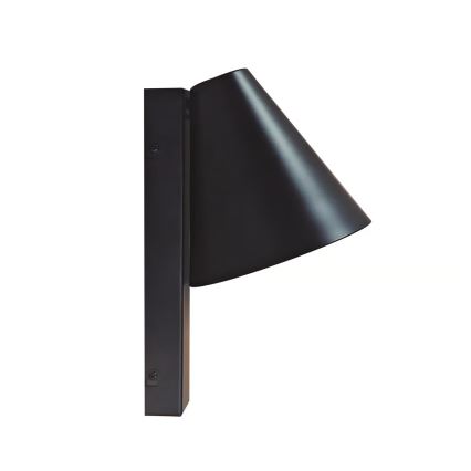 Nordlux - Applique murale WILMER avec port USB 1xE14/40W/230V noire