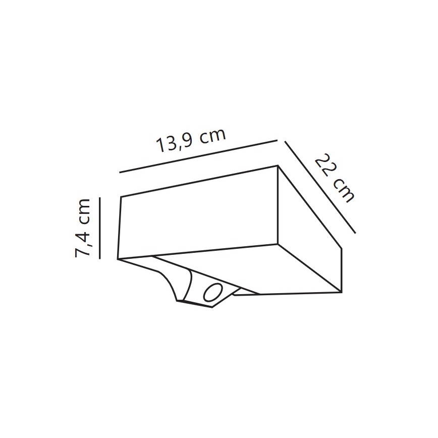 Nordlux - Applique solaire LED avec capteur MONAY LED/5W/5V 3000K IP44 2000 mAh noir