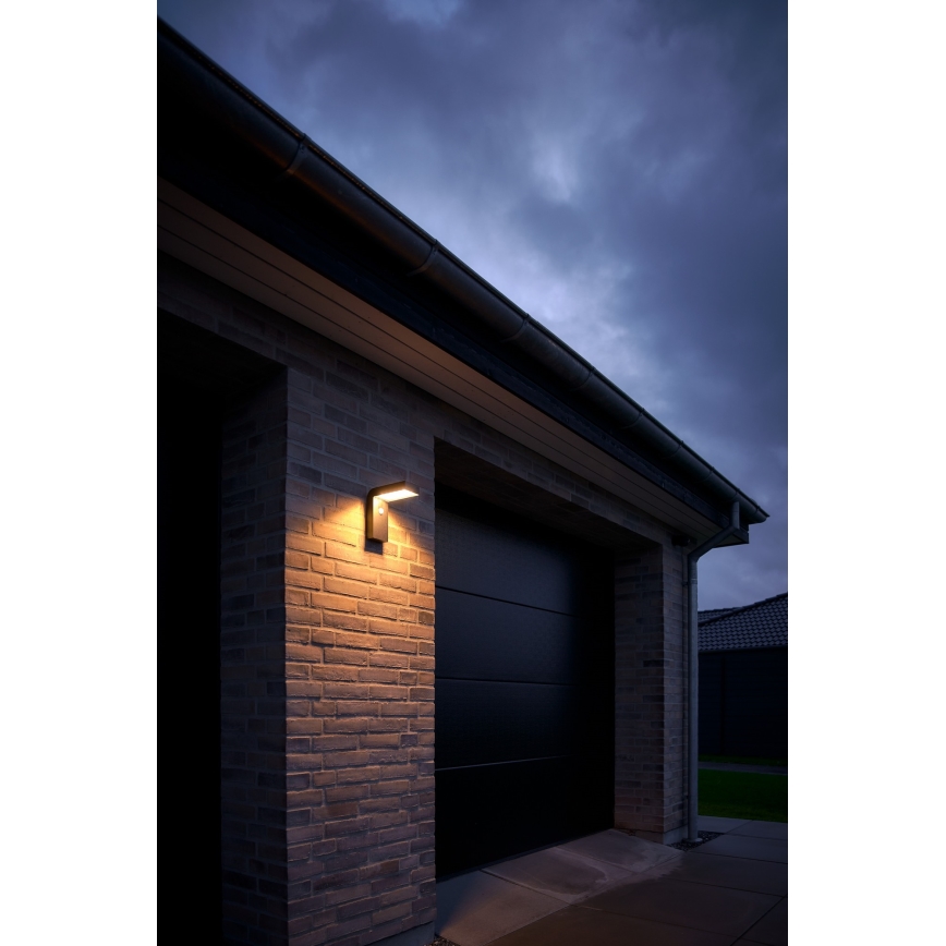 Nordlux - Lampada da parete solare LED con sensore ALYA LED/5W/3,7V IP44 2200 mAh