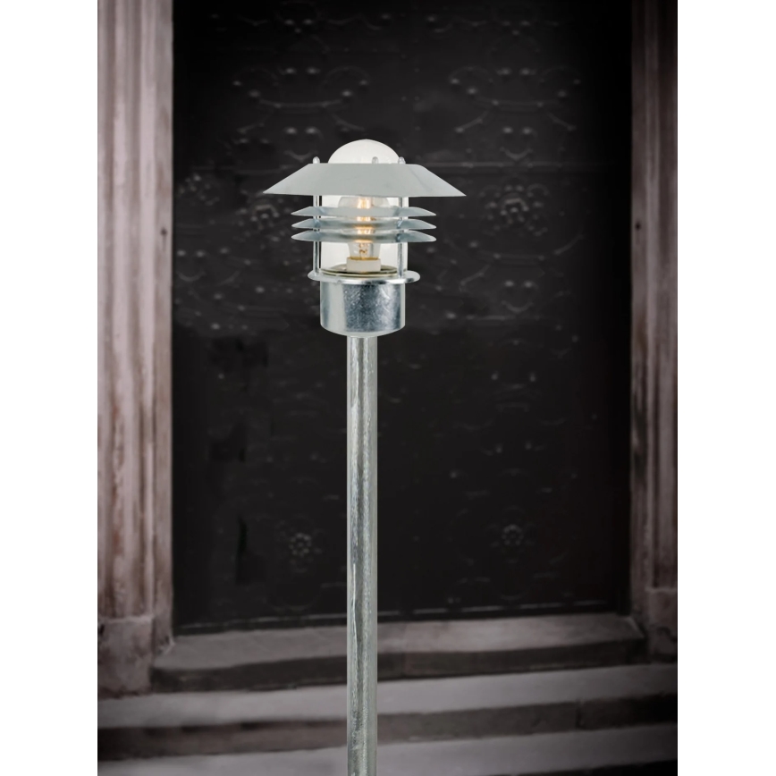 Nordlux - Außenleuchte VEJERS 1xE27/60W/230V IP54 silber 92 cm