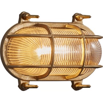 Nordlux - Außenwandleuchte HELFORD 1xE27/12,5W/230V IP64 Messing