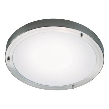 Nordlux - Badezimmer-Deckenleuchte ANCONA 2xE27/40W/230V IP43 Ø 31,5 cm mattchrom