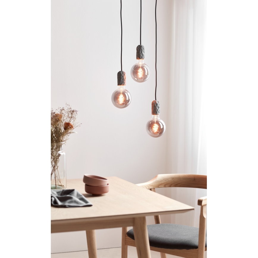 Nordlux - Câble d'alimentation HANG 1xE27/40W/230V gris/noir