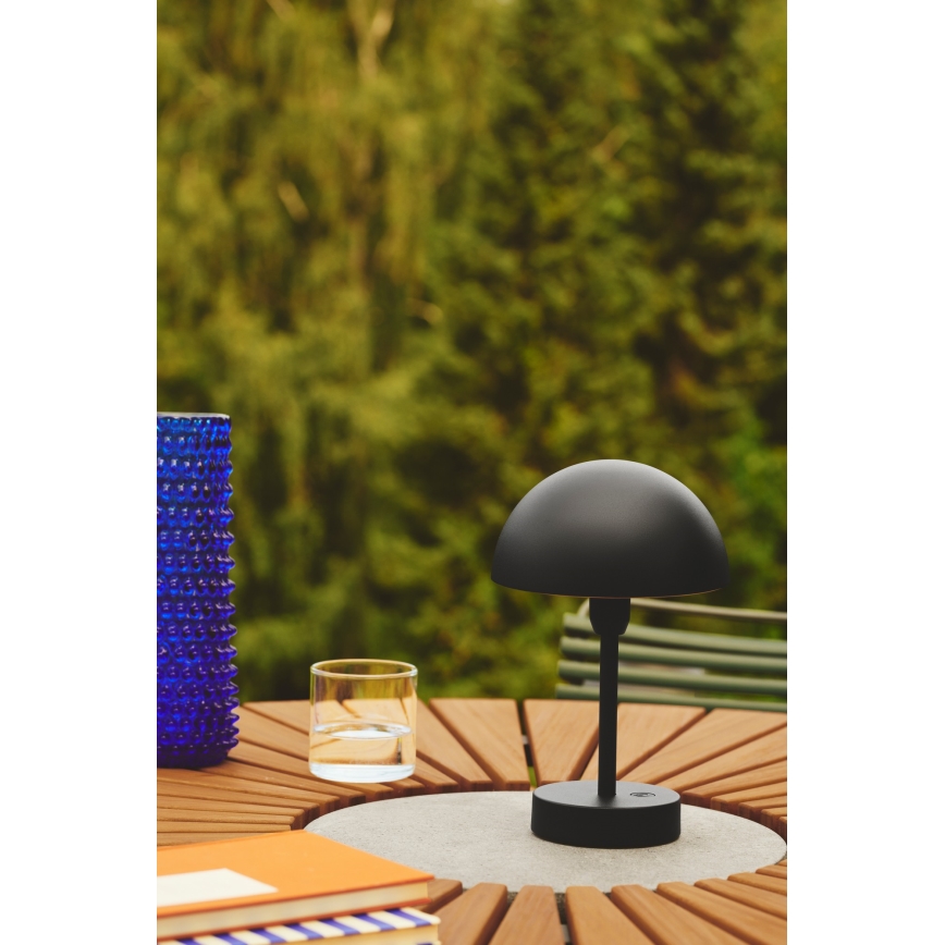 Nordlux - Dimmbare, aufladbare LED-Outdoor-Tischleuchte ELLEN LED/2,8W/3,7V IP44 schwarz