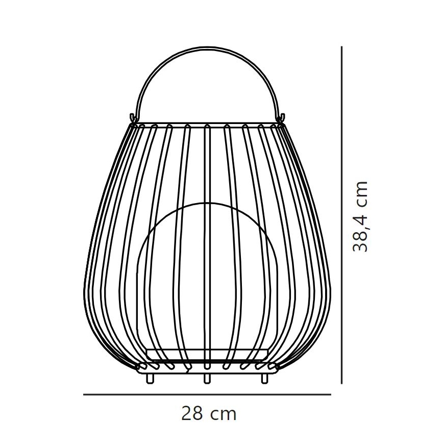 Nordlux - Dimm- und tragbare LED-Außenleuchte JIM TO-GO LED/3W/3,7V IP54 schwarz