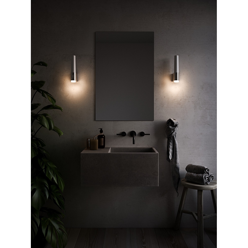 Nordlux - Dimmbare LED-Badezimmer-Wandleuchte HELVA LED/6,8W/230V IP44 CRI 90 glänzendes Chrom