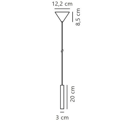 Nordlux - Dimmbare LED-Hängeleuchte an Schnur OMARI LED/4,4W/230V weiß
