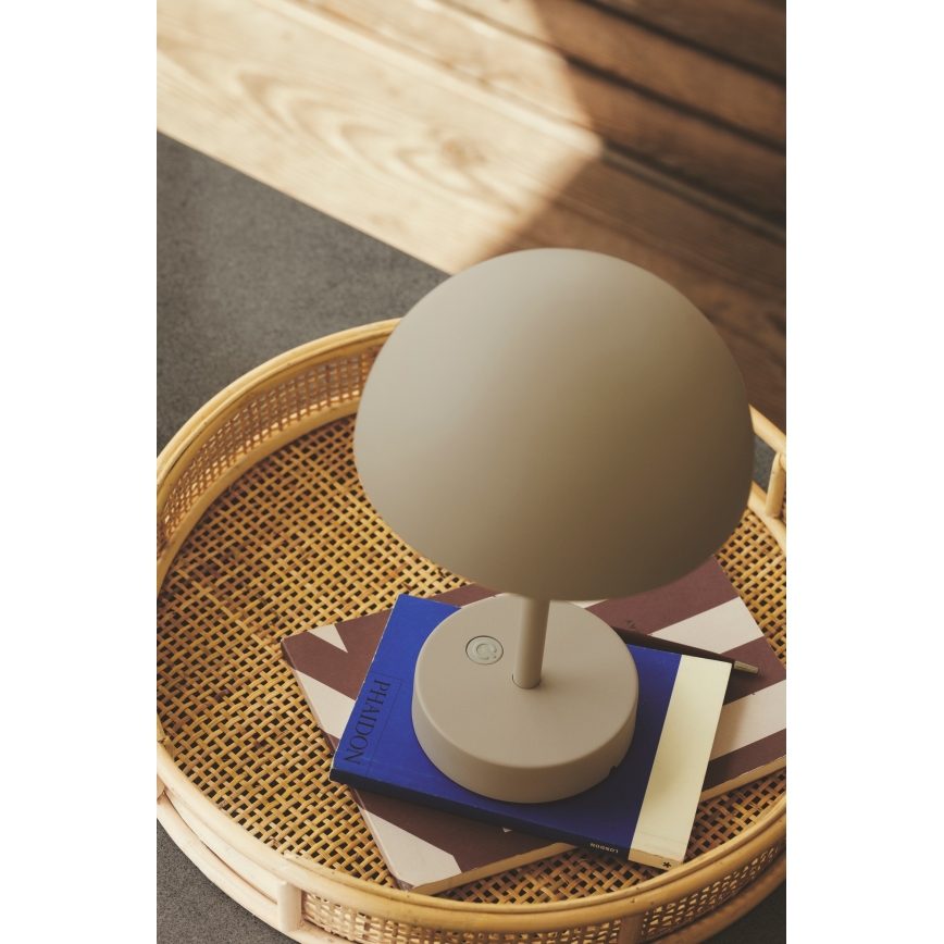 Nordlux - LED, dimmbar, wiederaufladbare Außen-Tischleuchte ELLEN LED/2,8W/3,7V 2200 mAh IP44 beige