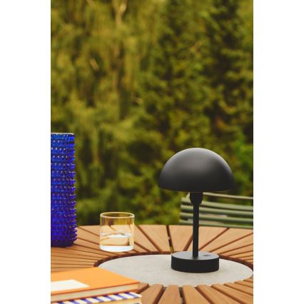 Nordlux - LED dimmbar wiederaufladbare Außen-Tischleuchte ELLEN LED/2,8W/3,7V 2200 mAh IP44 schwarz