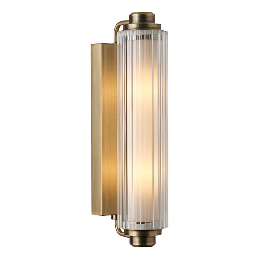 Nordlux - Éclairage de miroir NIMAL pour salle de bains 2xE14/25W/230V IP44, laiton