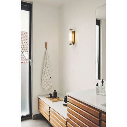 Nordlux - Éclairage de miroir NIMAL pour salle de bains 2xE14/25W/230V IP44, laiton