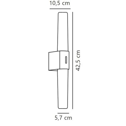 Nordlux - Eclairage de miroir salle de bain à intensité variable HELVA LED/9,5W/230V IP44 3000/4000K CRI 90 chrome mat