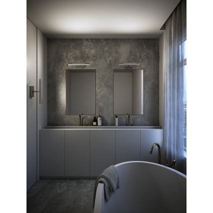 Nordlux - Eclairage de miroir salle de bain à intensité variable OTIS LED/14W/230V IP44 40 cm argent