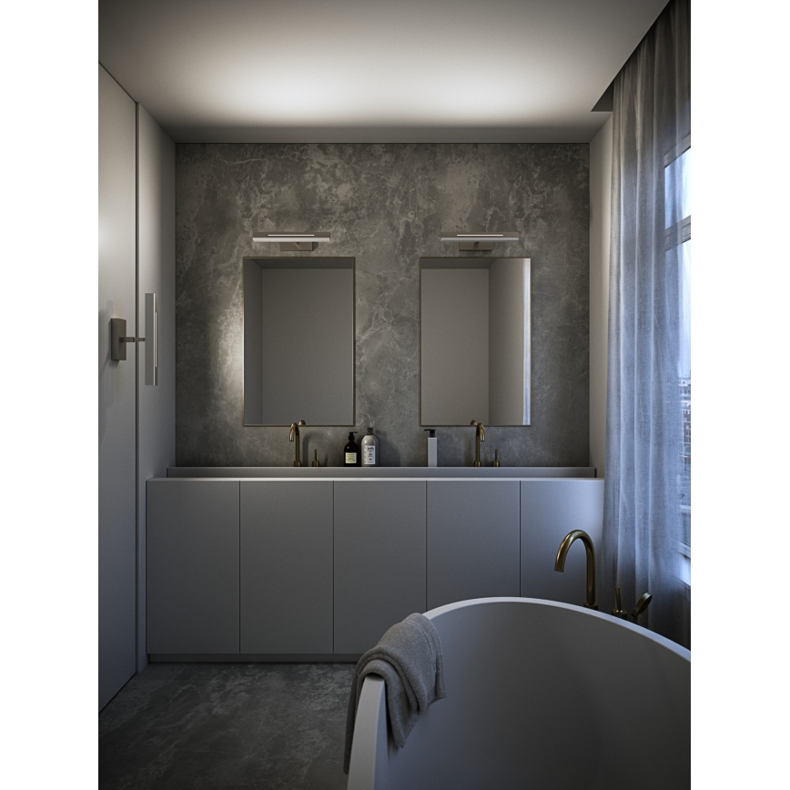 Nordlux - Éclairage miroir de salle de bain LED dimmable OTIS LED/14W/230V IP44 40 cm argenté