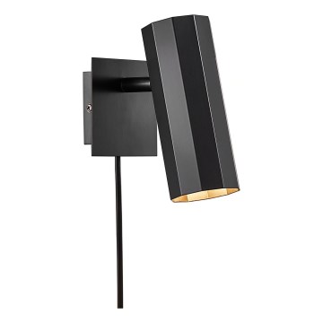 Nordlux - Faretto da parete ALANIS 1xGU10/15W/230V nero