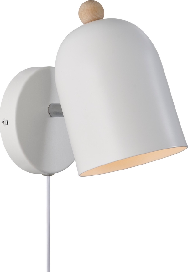 Nordlux - Faretto da parete GASTON 1xE27/15W/230V bianco