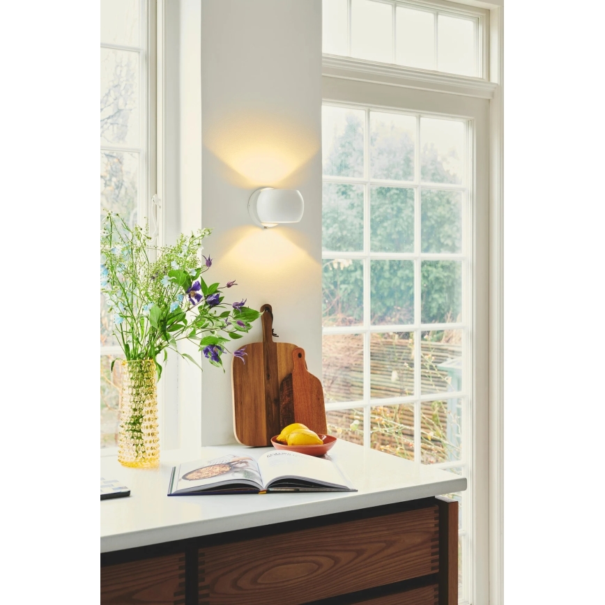 Nordlux - Faretto da parete orientabile BELIR 1xG9/5W/230V bianco