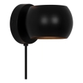 Nordlux - Faretto da parete orientabile BELIR 1xG9/5W/230V nero