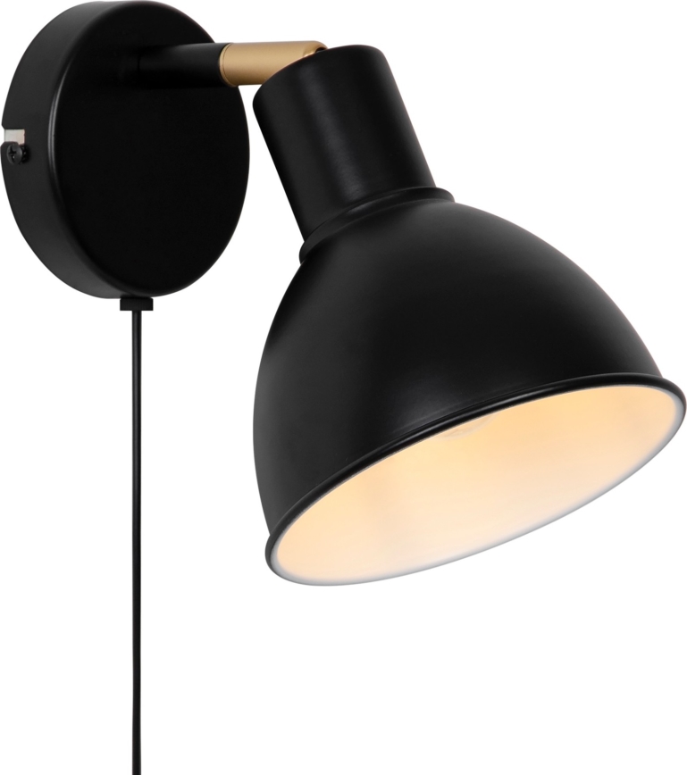 Nordlux - Faretto da parete POP 1xE27/18W/230V nero/oro