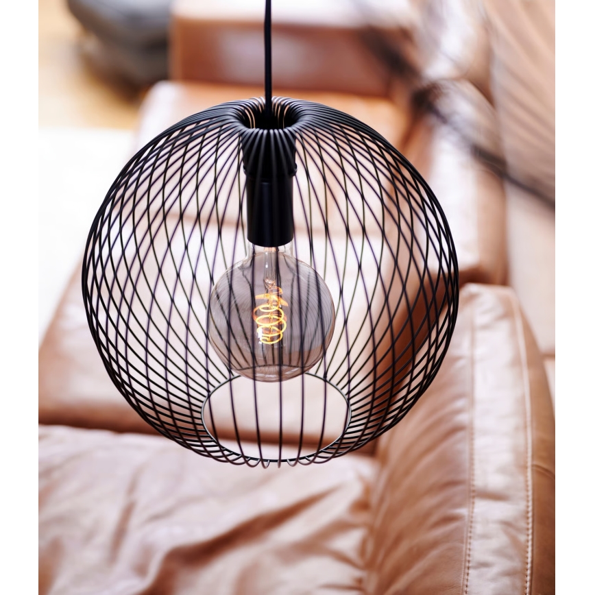 Nordlux - Hängeleuchte an Kabel BERONI 1xE27/60W/230V schwarz
