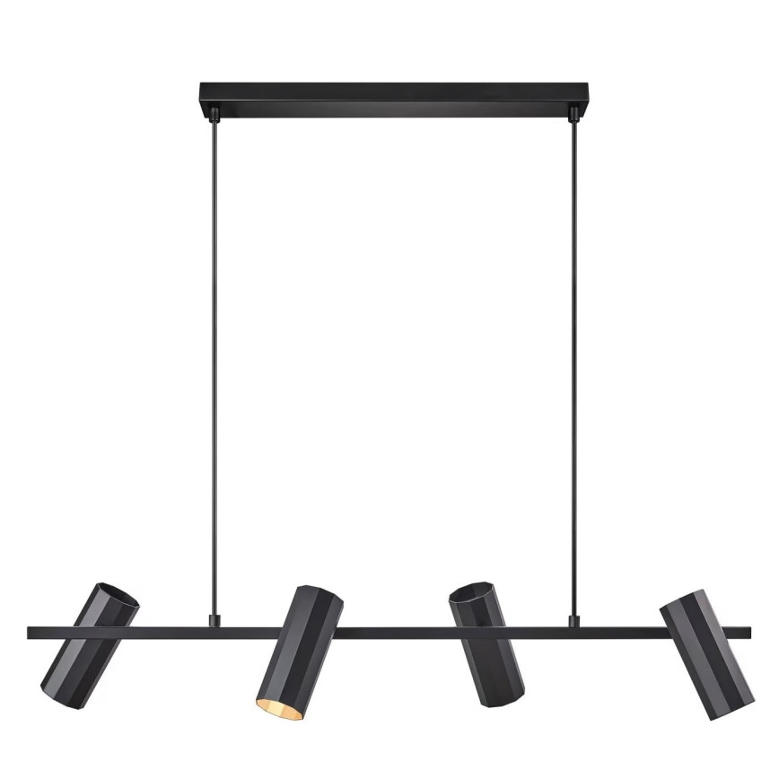 Nordlux - Hängeleuchte an Schnur ALANIS 4xGU10/15W/230V schwarz