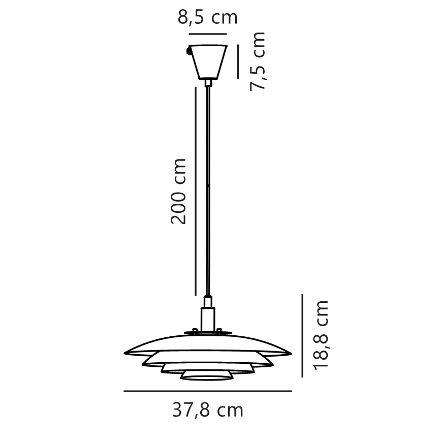 Nordlux - Hängeleuchte an Schnur BRETAGNE 1xG9/25W/230V anthrazit