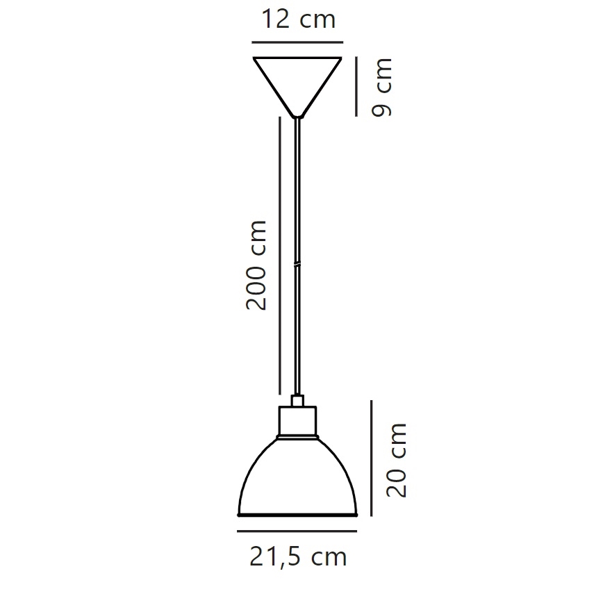 Nordlux - Hängeleuchte an Schnur POP 1xE27/40W/230V Minze