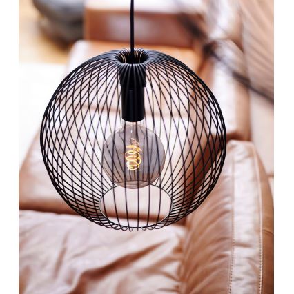 Nordlux - Hängeleuchte BERONI an Kabel 1xE27/60W/230V schwarz Ø 35 cm