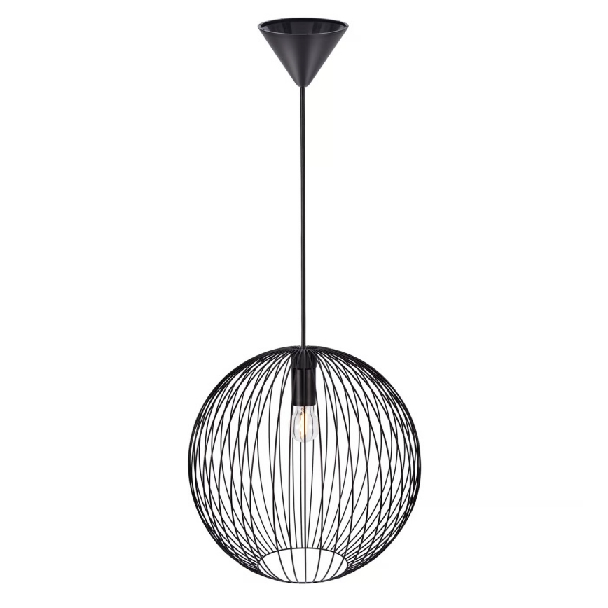 Nordlux - Hängeleuchte BERONI an Kabel 1xE27/60W/230V schwarz Ø 35 cm