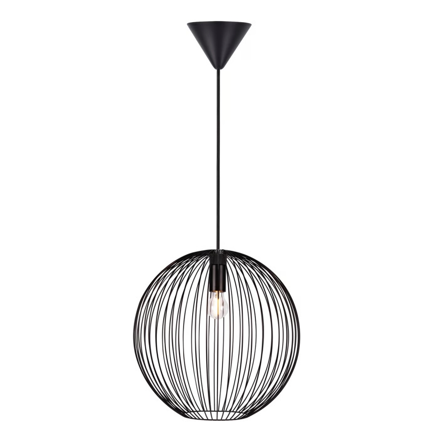 Nordlux - Hängeleuchte BERONI an Kabel 1xE27/60W/230V schwarz Ø 35 cm