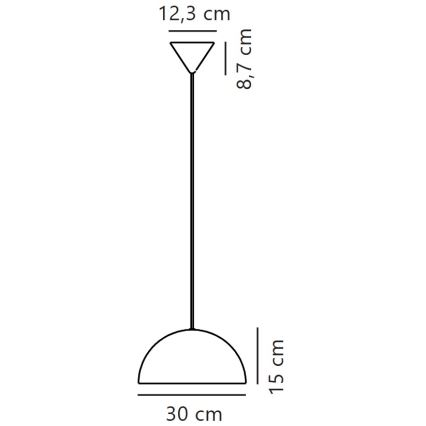 Nordlux - Hängeleuchte ELLEN 1xE27/40W/230V weiß