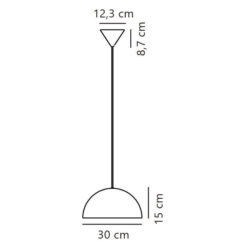 Nordlux - Hängeleuchte ELLEN 1xE27/40W/230V weiß