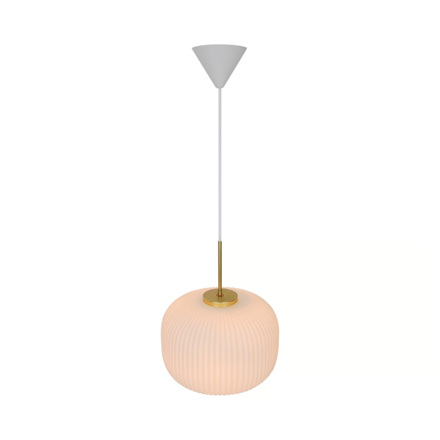 Nordlux - Hängeleuchte MILFORD 1xE27/40W/230V d 30 cm weiß