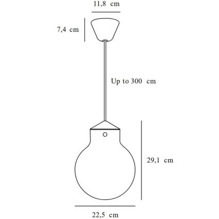 Nordlux - Hängeleuchte RAITO 1xE27/25W/230V Messing/weiß